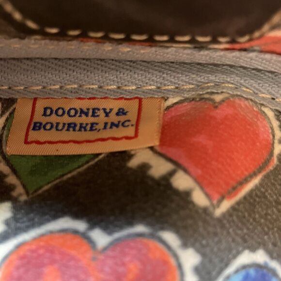 DOONEY & BOURKE Vintage Y2K Multicolored Logo Tassel Tote Handbag Purse Logo - Picture 14 of 16